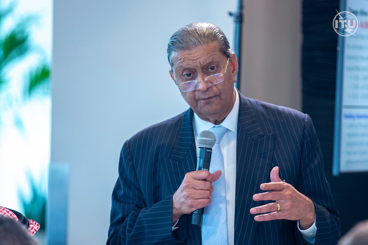 Amir Dossal 2023 speaking at Broadband Commission fall meeting